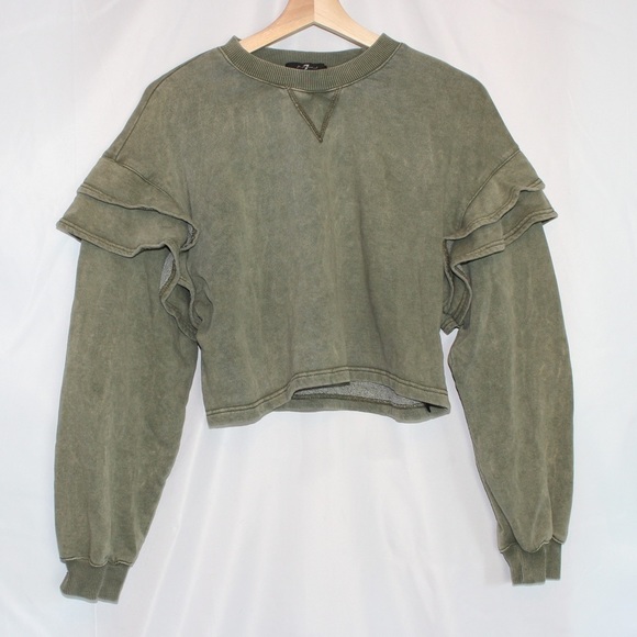 𝅺7 For All Mankind Cropped Sweater - Picture 2 of 6